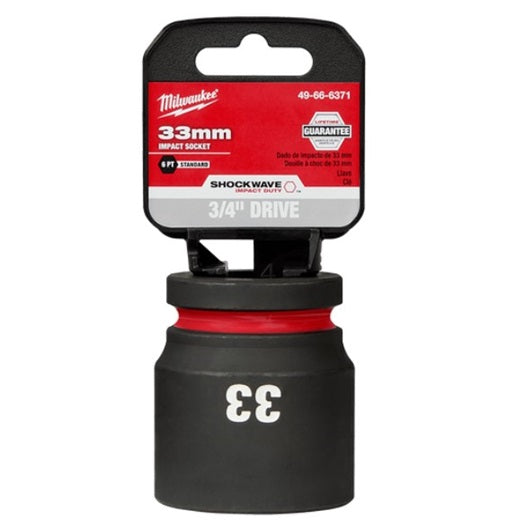 Shockwave 3/4in Drive 33mm Standard 6 Point Impact Socket