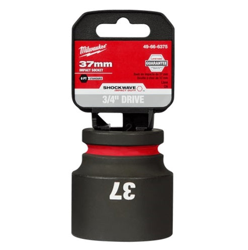 Shockwave 3/4in Drive 37mm Standard 6 Point Impact Socket