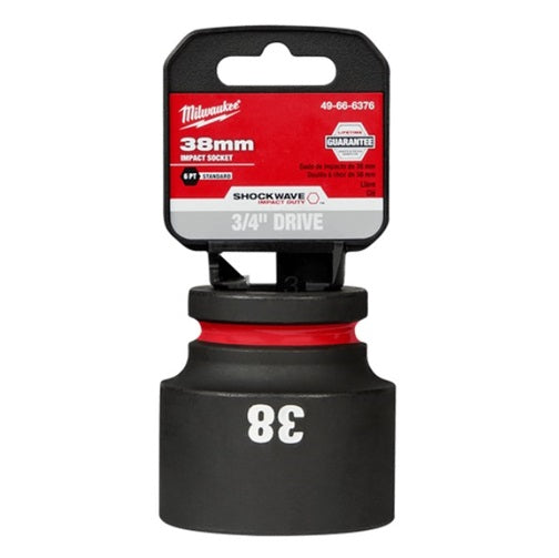 Shockwave 3/4in Drive 38mm Standard 6 Point Impact Socket