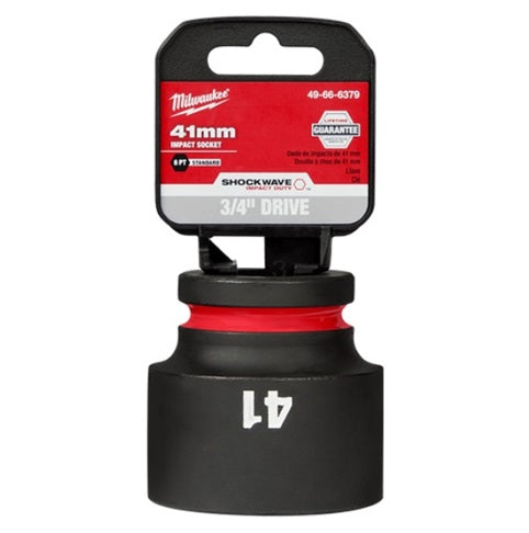 Shockwave 3/4in Drive 41mm Standard 6 Point Impact Socket