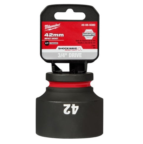 Shockwave 3/4in Drive 42mm Standard 6 Point Impact Socket