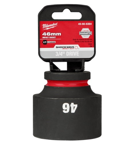 Shockwave 3/4in Drive 46mm Standard 6 Point Impact Socket