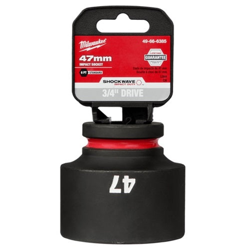Shockwave 3/4in Drive 47mm Standard 6 Point Impact Socket