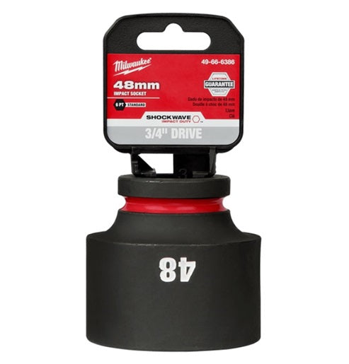 Shockwave 3/4in Drive 48mm Standard 6 Point Impact Socket