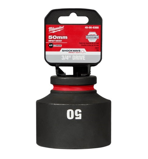 Shockwave 3/4in Drive 50mm Standard 6 Point Impact Socket