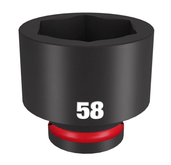 Shockwave 3/4in Drive 58mm Standard 6 Point Impact Socket