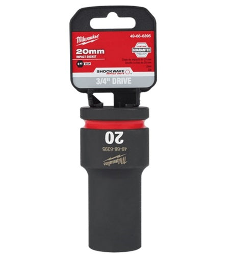 Shockwave 3/4in Drive 20mm Deep 6 Point Impact Socket