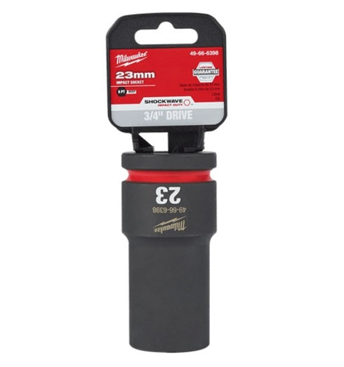 Shockwave 3/4in Drive 23mm Deep 6 Point Impact Socket
