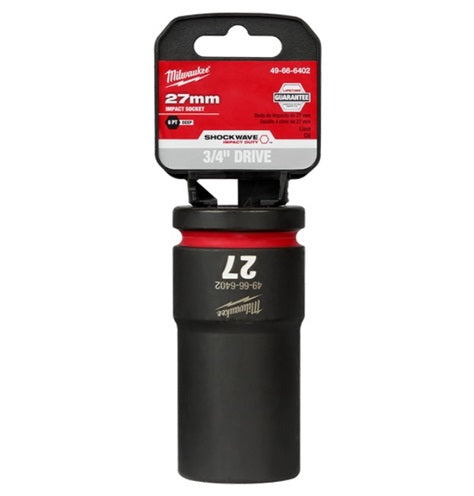 Shockwave 3/4in Drive 27mm Deep 6 Point Impact Socket