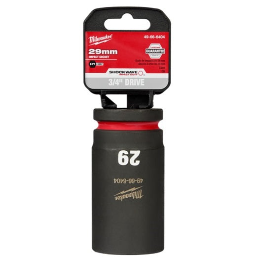 Shockwave 3/4in Drive 29mm Deep 6 Point Impact Socket