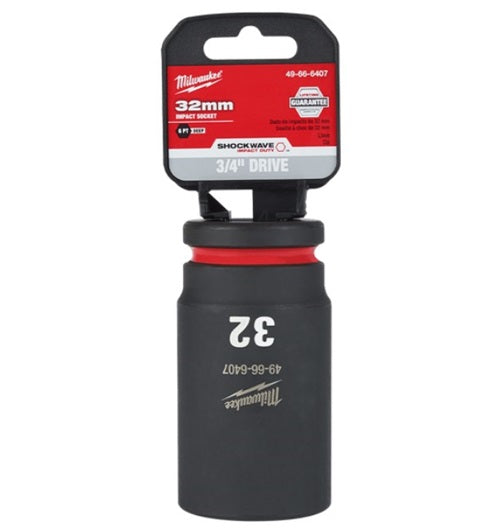 Shockwave 3/4in Drive 32mm Deep 6 Point Impact Socket