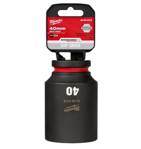 Shockwave 3/4in Drive 40mm Deep 6 Point Impact Socket