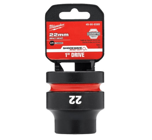 Shockwave 1in Drive 22mm Standard 6 Point Impact Socket