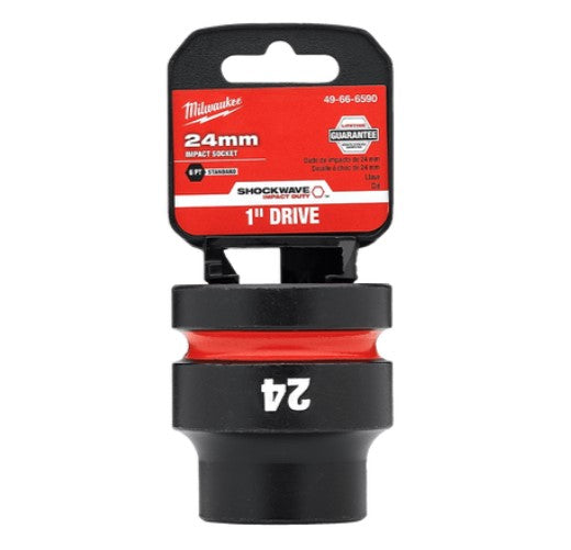 Shockwave 1in Drive 24mm Standard 6 Point Impact Socket