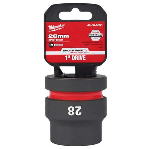 Shockwave 1in Drive 28mm Standard 6 Point Impact Socket