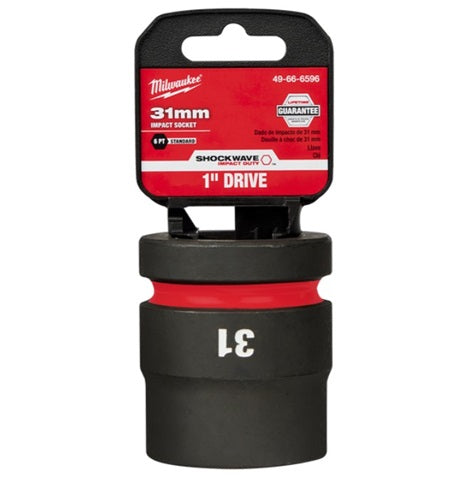 Shockwave 1in Drive 31mm Standard 6 Point Impact Socket