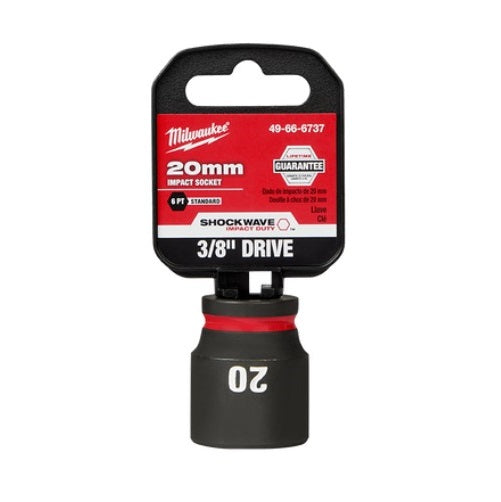 Shockwave 3/8in Drive 20mm Standard 6 Point Impact Socket