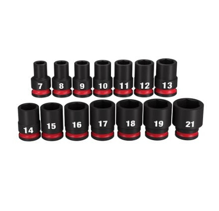 Shockwave 3/8in Drive 14pc Metric Std 6Pt Impact Socket Set