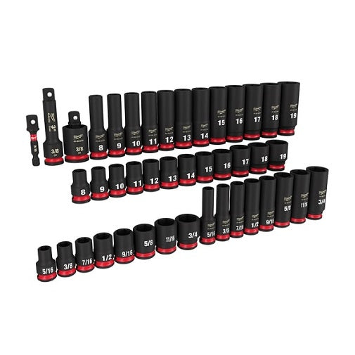 Impact Socket Set 3/8in SAE & Metric 43PC