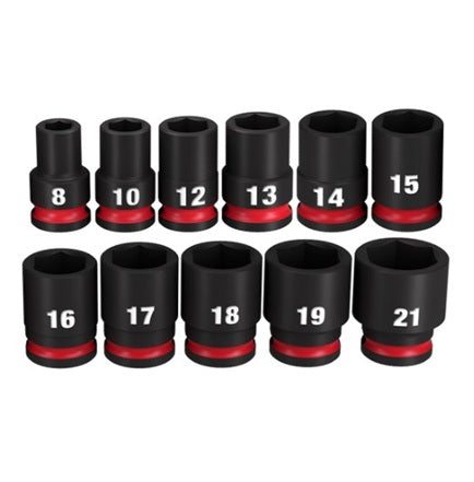 Shockwave 3/8in Drive 11pc Metric Std 6Pt Impact Socket Set
