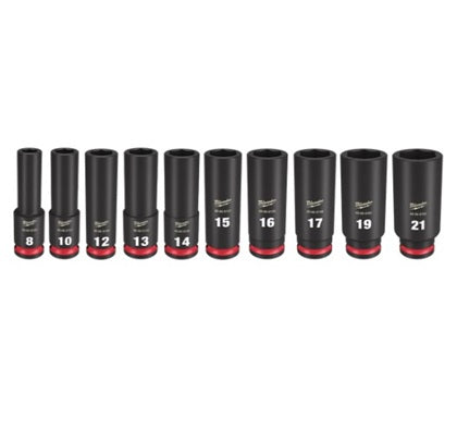 Shockwave 3/8in Drive 10pc Metric Deep 6Pt Impact Socket Set