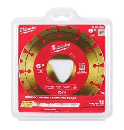 Green Concrete Diamond Blade 150mm - Yellow