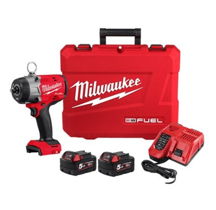 M18 Fuel High Torque Impact Wrench 1/2 Pin 2 x 5Ah Kit