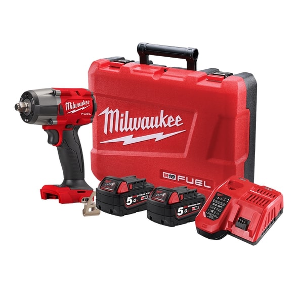 M18 Fuel Impact Wrench 1/2in Mid-Torque Fricton 5Ah Kit