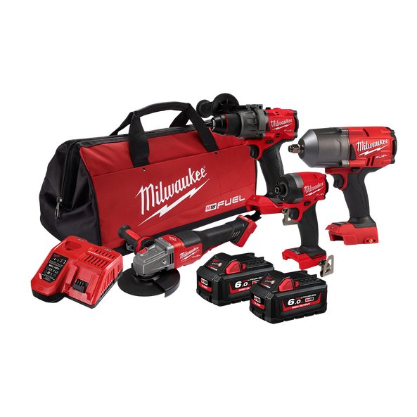 M18 Fuel Drill Impact Grinder Onekey Wrench 4D3 2x 6Ah Kit