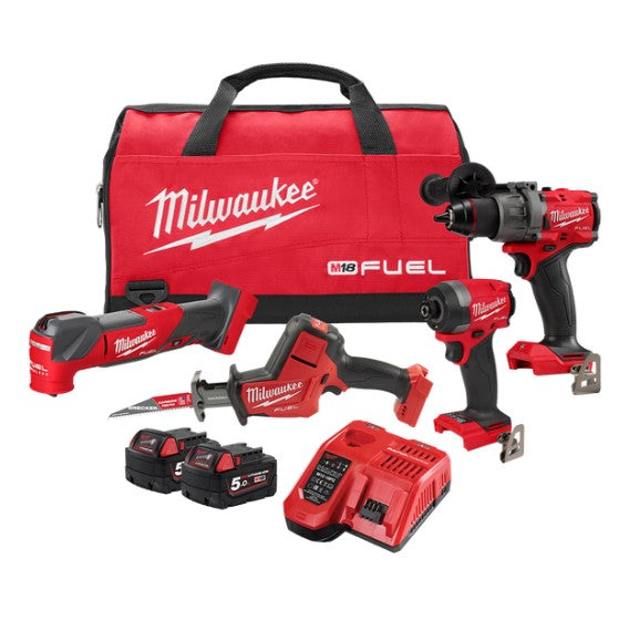 M18 Fuel 4 Piece Power Pack 4Q3