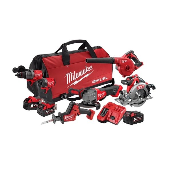 M18 Fuel Drill Impact Hackzall Circ Gr Blower 6A3 3x5Ah Kit