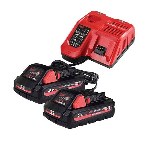 M18 HO Starter Pack Battery 2x3.0Ah & Charger