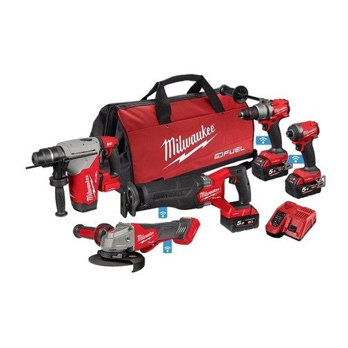 M18 Fuel One-Key Hammer Driver Grinder Saw 5A3 Kit