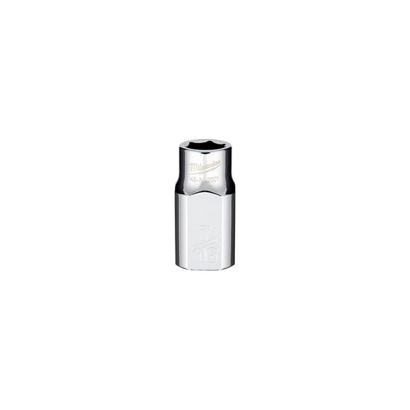 Drive Socket 1/2 SAE Standard 7/16in 6 Point
