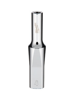Drive Socket 1/4 Metric Deep 4mm 6 Point