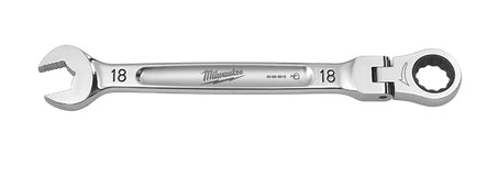 Ratcheting Combination Wrench 18mm Metric Flex Head