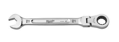 Ratcheting Combination Wrench 21mm Metric Flex Head