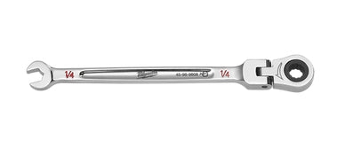 Ratcheting Combination Wrench 1/4in SAE Flex Head