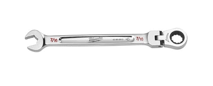 Ratcheting Combination Wrench 7/16in SAE Flex Head