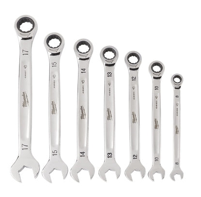 Ratcheting Combination Wrench Metric Set 7pc