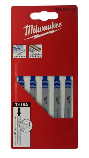 Jigsaw Metal Blades 55mm T118a (Pkt5)
