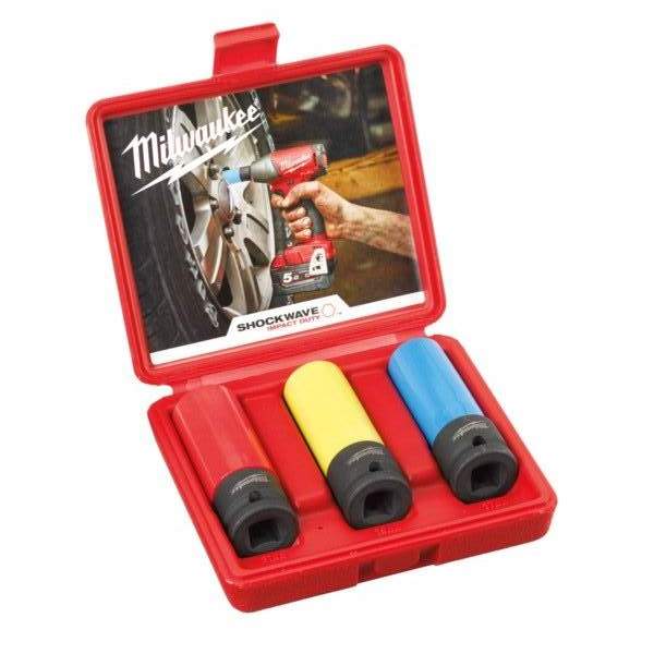 Shockwave Automotive Impact Socket Set 3pc