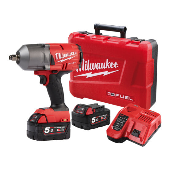 M18 Fuel Gen 2 High Torque Wrench 1/2 Pin 2x 5Ah Kit