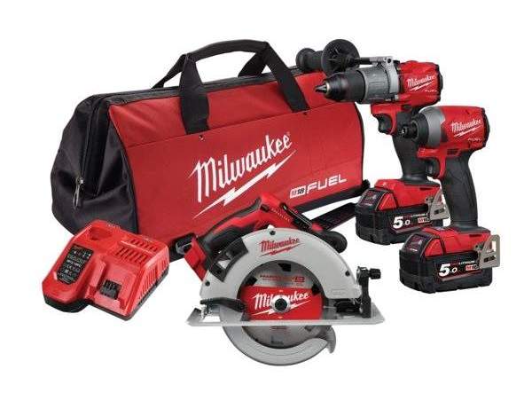 M18 Fuel Hammer Drill Impact Driver Circular 2x 5Ah Kit