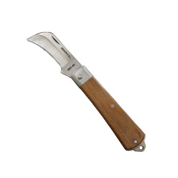 Knife Curved with Wooden Handle