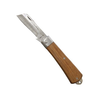 Knife Straight with Wooden Handle