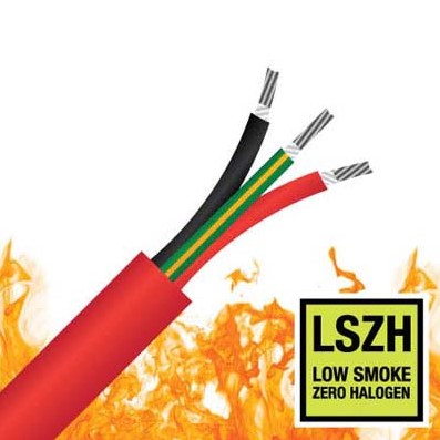 Cable 10mm 2c+E 2hr Fire Rated TCW LSZH 0.6/1kV AS/NZS3013
