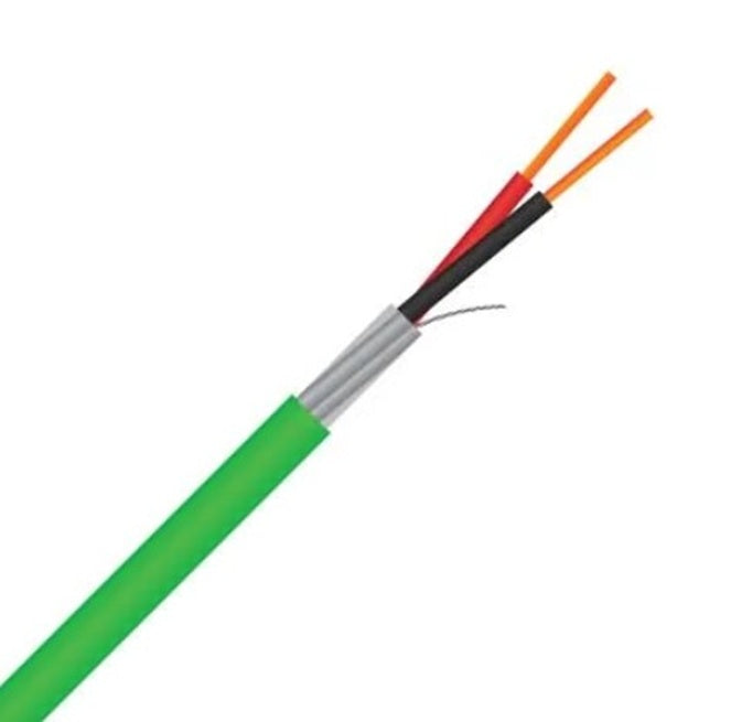Cable Knx 0.8mm 1pr Solid LSZH Green
