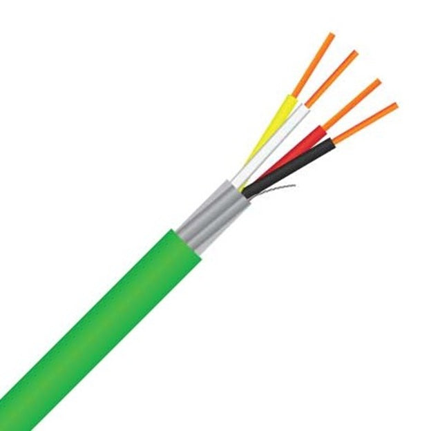 Cable Knx 0.8mm 2pr Solid LSZH Green
