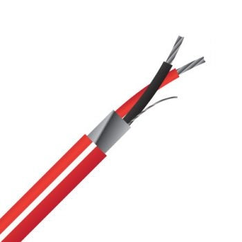 Cable .75mm 2c Fire Alarm TCW Screened Red 200M